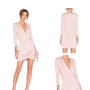 Lovers and friends Pink Wrap Dress